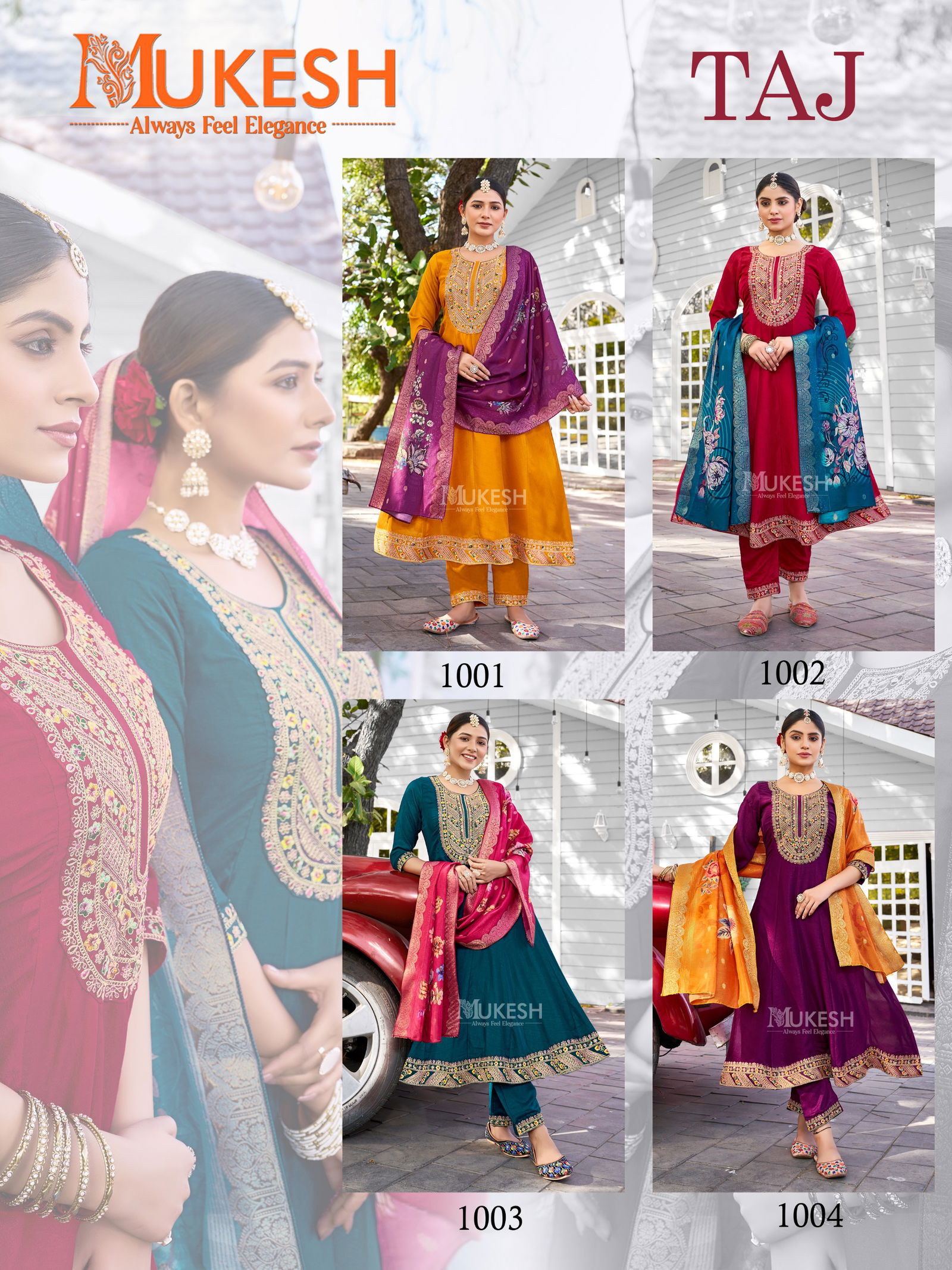 Taj By Banwery Vichitra Silk Designer Readymade Suits Suppliers In India